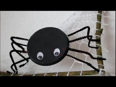 DIY: Halloween Special: Spinne auf Netz. Gruselige Dekoration basteln