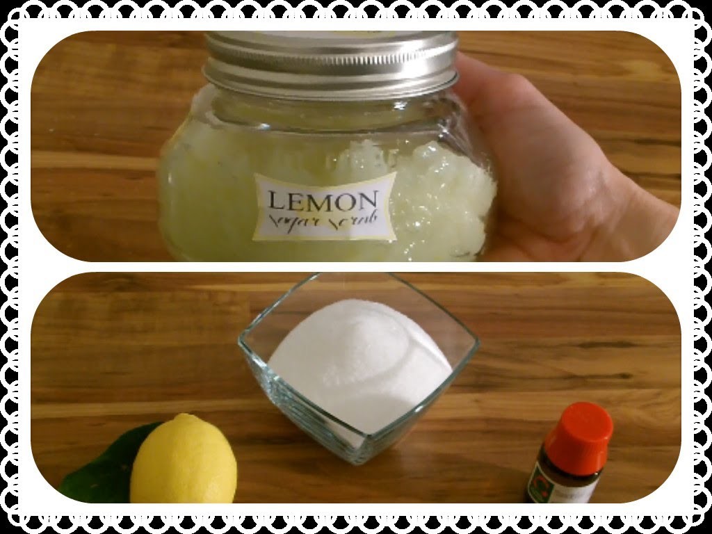 Duftende DIY Geschenkidee: Lemon Sugar Scrub - Zitronen-Zucker-Peeling