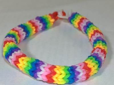 How To Make Super Easy Rainbow Loom Hexafish 6- pin Fishtail Bracelet with Two Forks! DIY