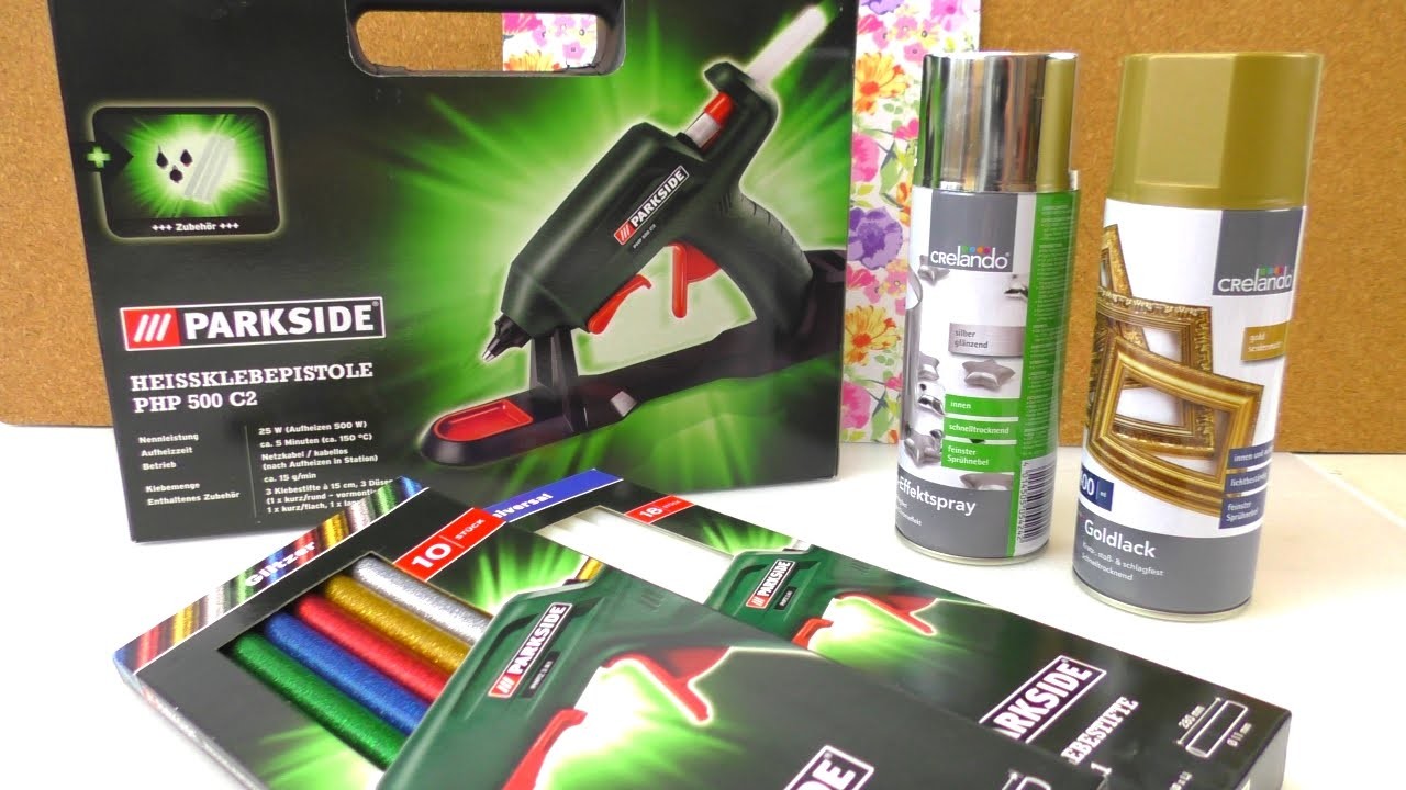 Lidl HAUL | neue Heißklebepistole mit Glitzerklebe & kabellos | Farbe für Weihnachten | DIY