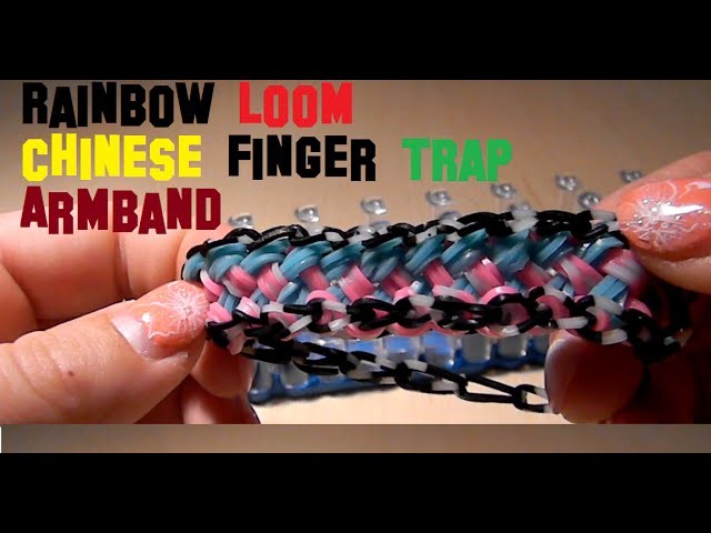 Rainbow Loom Chinese Finger Trap Armband Braclet DIY Deutsch