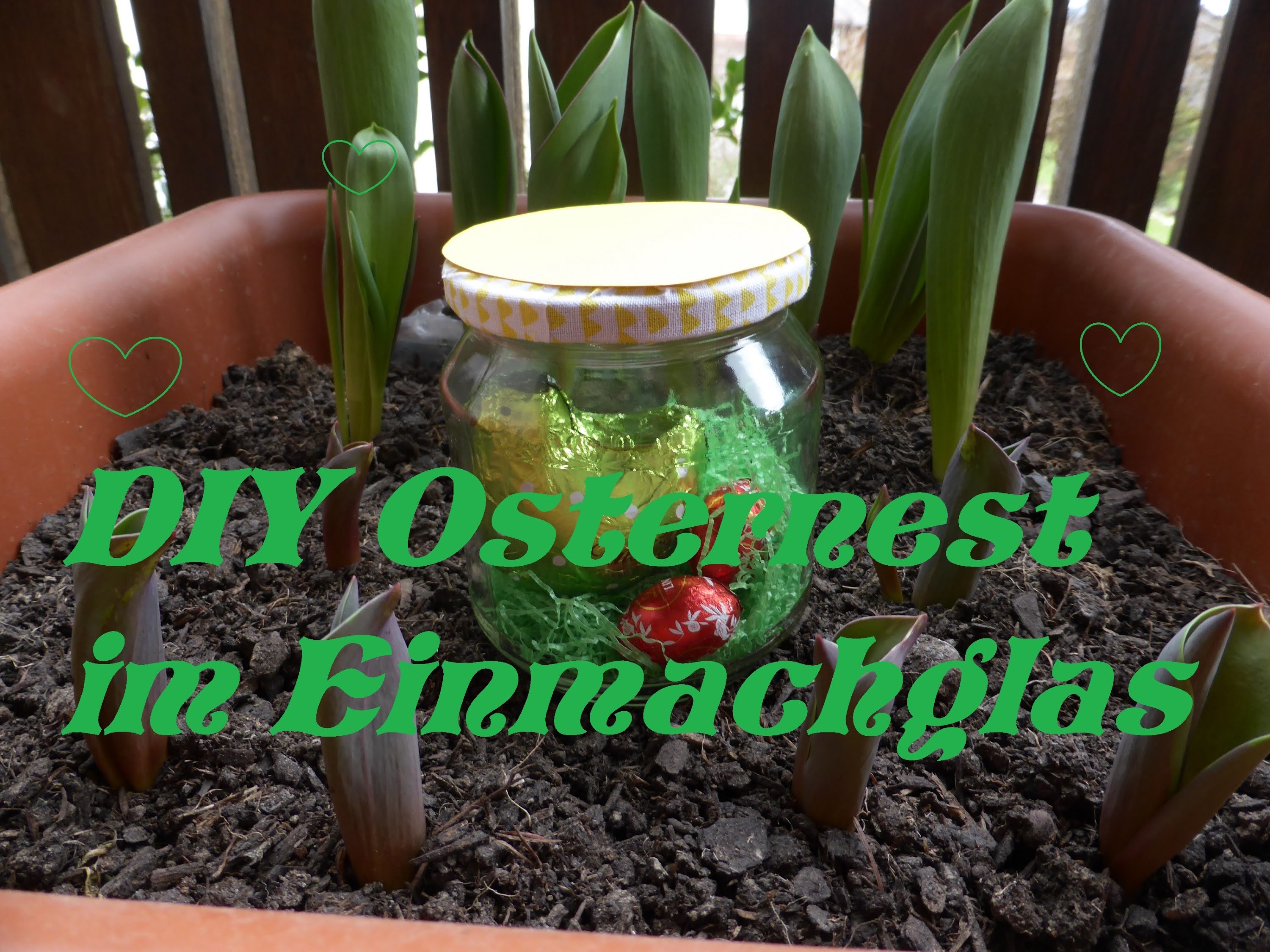 DIY Osternest im Einmachglas
