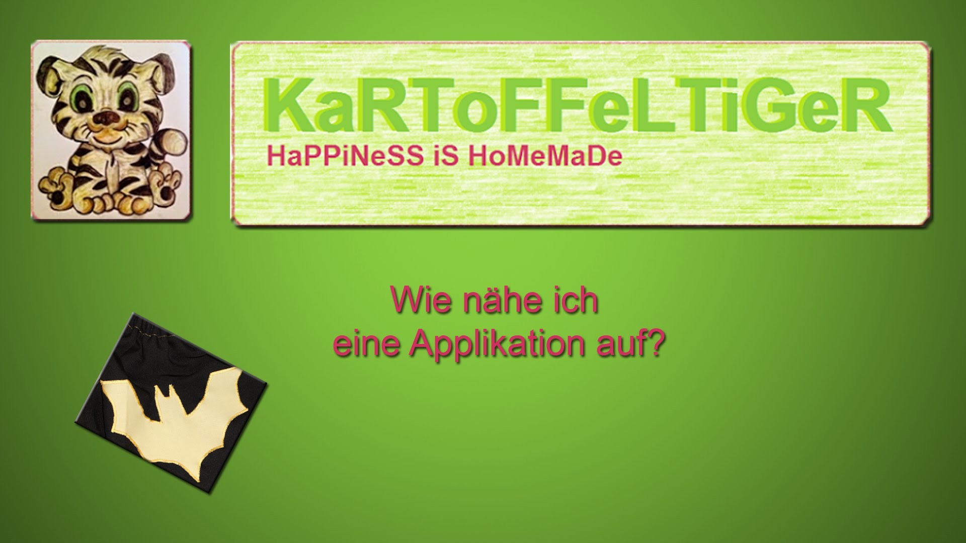 DIY - Wie nähe ich eine Applikation auf?