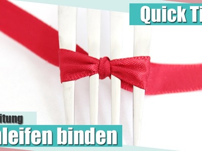 [Quick Tipp] Schleifen binden. How to tie a bow | Anielas Fimo