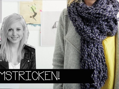 Stricken & Häkeln nur mit deinem Arm! | Wolle | Chunky knitting | KINNERTIED | #22