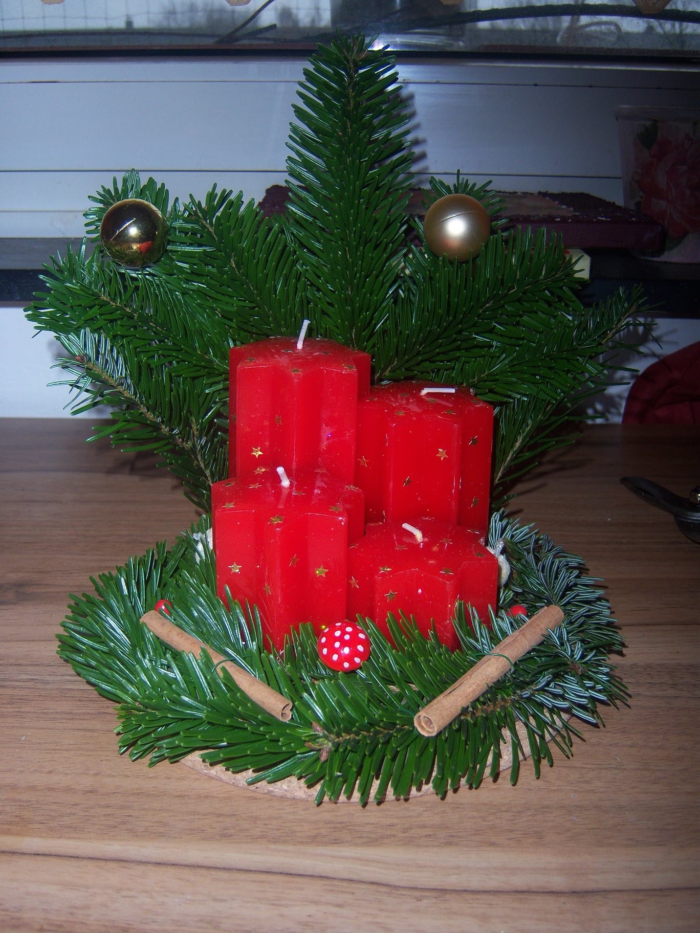 Weihnachts DIY Adventsgesteck