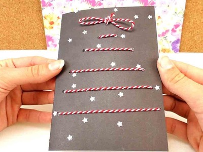 Tolle Weihnachtskarte selber machen | Christmas Card DIY | außergewöhnliche Karte mit Weihnachtsbaum