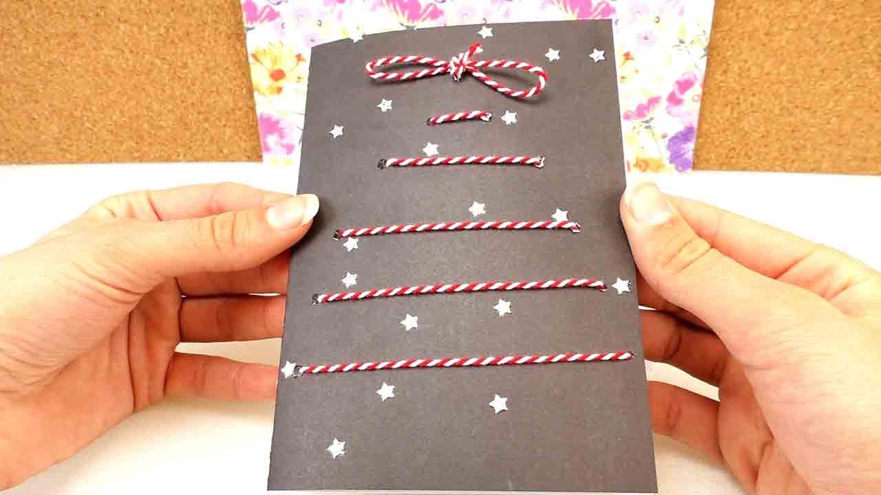 Tolle Weihnachtskarte selber machen | Christmas Card DIY | außergewöhnliche Karte mit Weihnachtsbaum