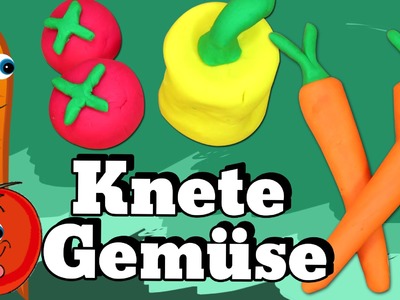 German DIY Einfach: How To Play Doh Vegetables | Lernen Knete Gemüse Deutsch
