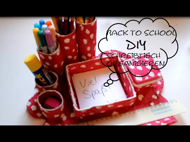 Back to School Reihe DIY Stifteaufbewahrung. Schreibtischorganizer | PLUSSIZEBEAUTY