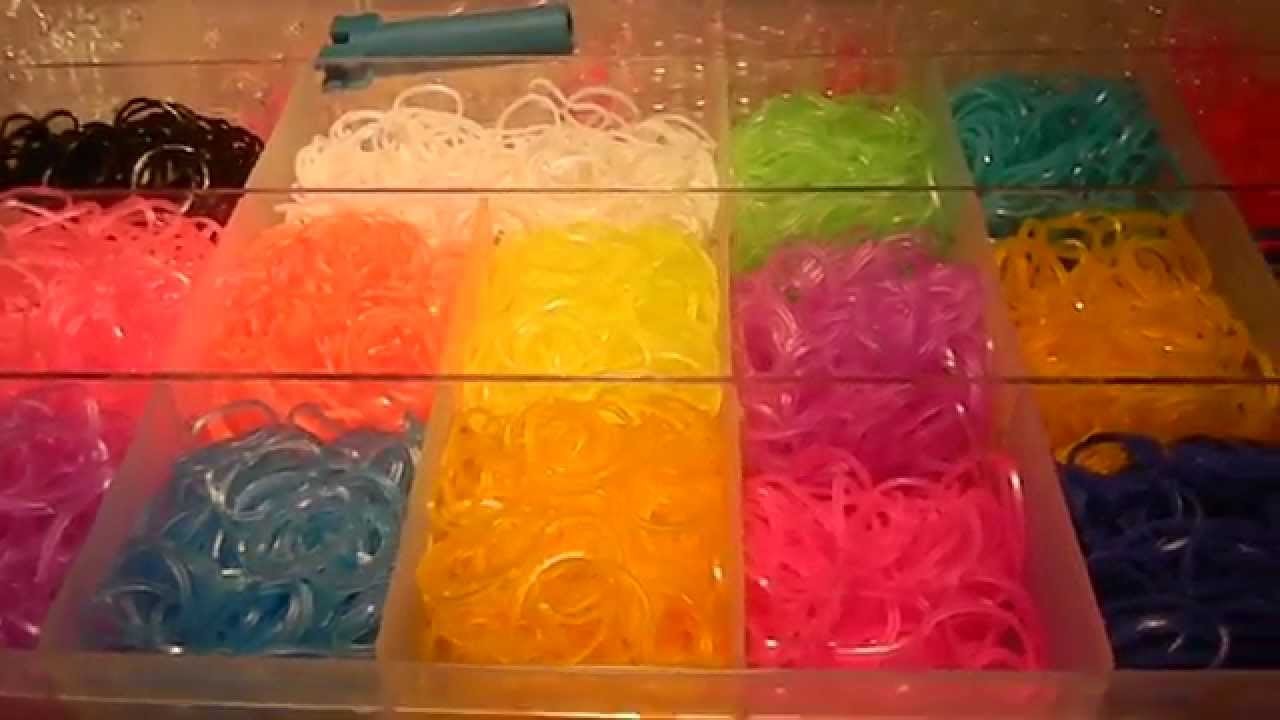 Glänzende Rainbow Loom Bands im Test