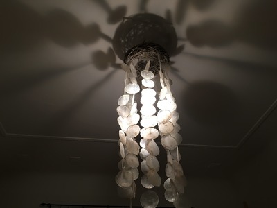 DIY: Lampe aus Muscheln selber bauen.