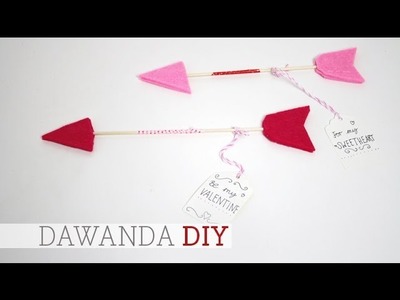 DaWanda DIY: Liebesbotschaft mit Pfeil zum Valentinstag