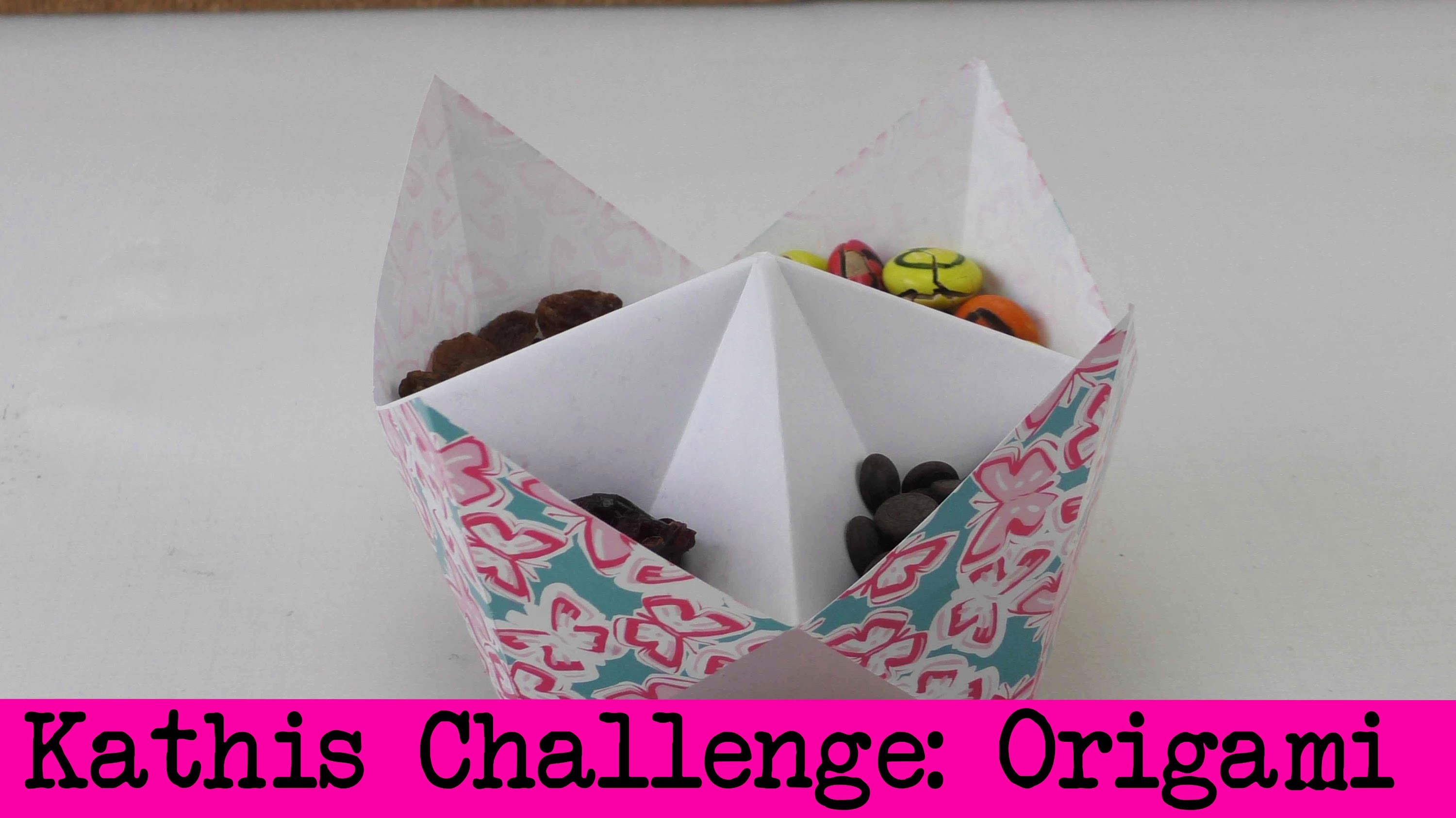 DIY Inspiration Challenge #19 Origami | Kathis Challenge | Tutorial - Do it yourself