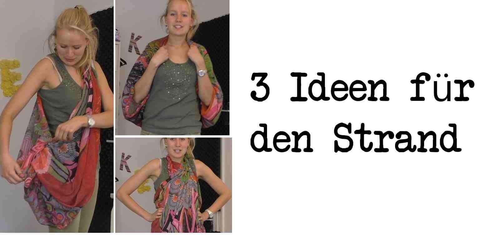 DIY Kimono, Tasche und Kleid. 3 Ideen für den Strand - fertig in 1 Minute