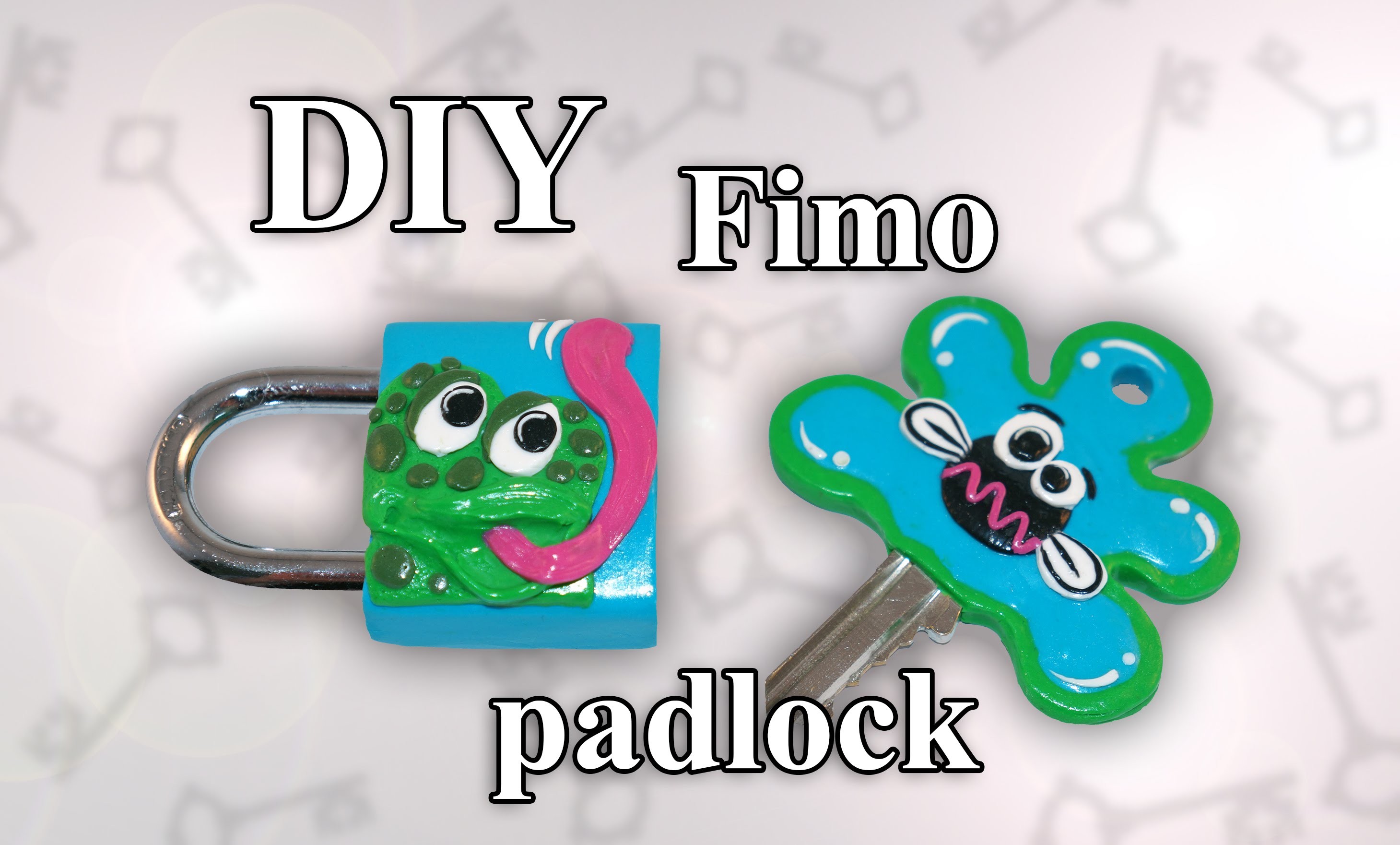 FIMO Schloss (Frosch): Polymer Padlock - Tutorial [HD.DE] (EN-Sub)