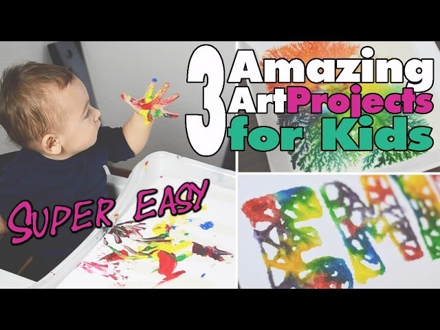 3 einfache Kunstprojekte für Kinder | Easy Art 4 kids | DIY | mamiblock - Der Mami Blog