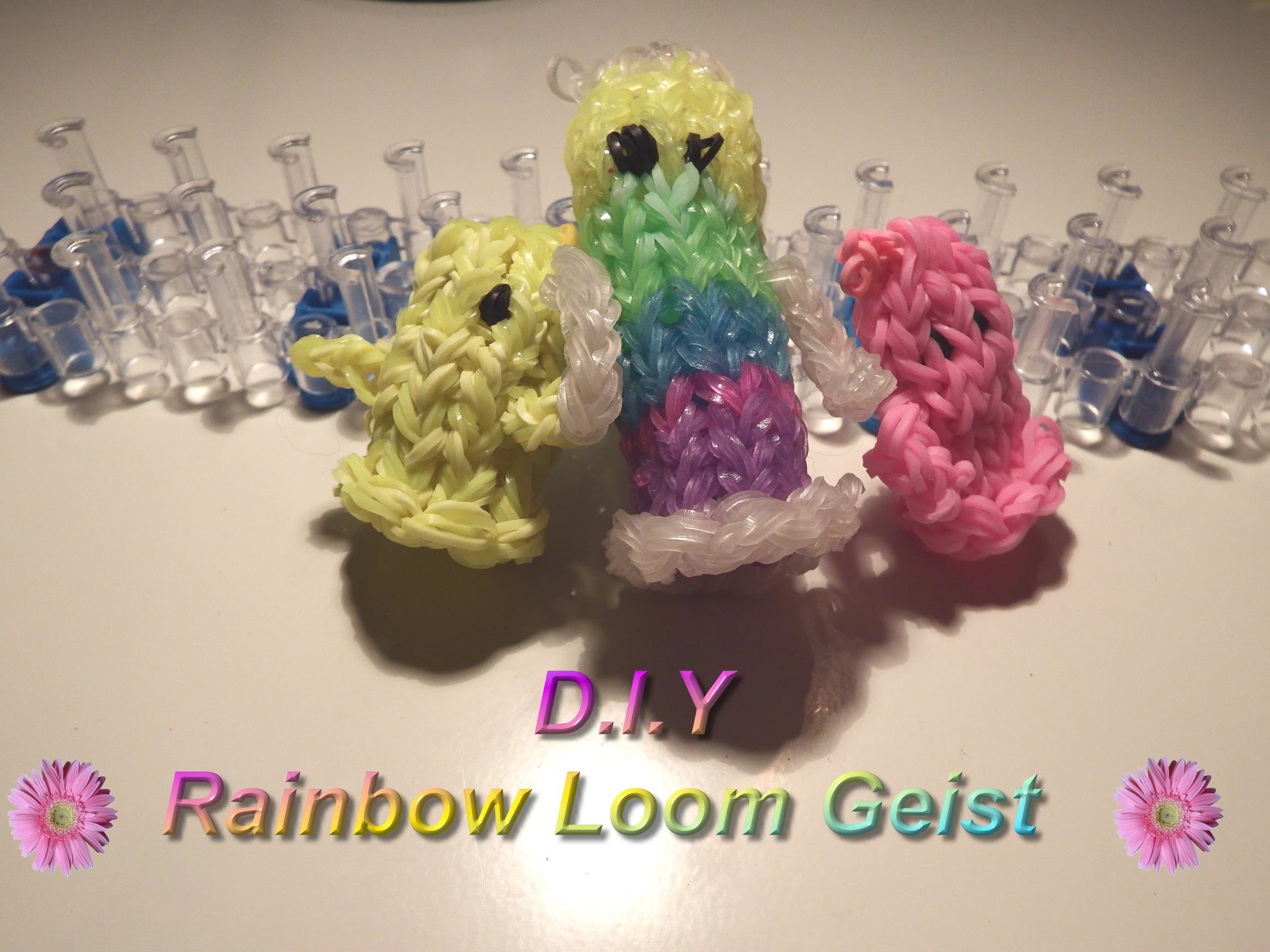 *** D.I.Y. Rainbow Loom Bands - 3D Geist -mit Tini ***