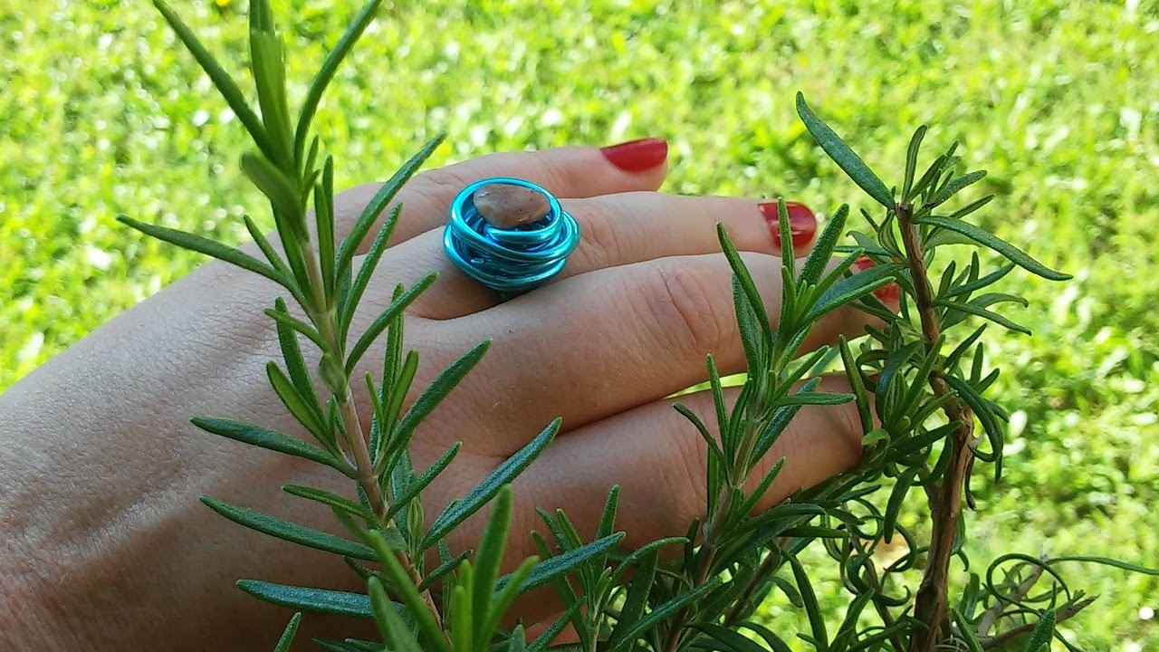 DIY Ring aus Draht mit Stein