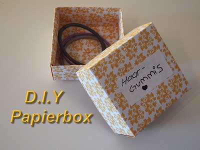 *** D.I.Y. Papierbox Bastel. Make a Paper-Box - mit Tini ***
