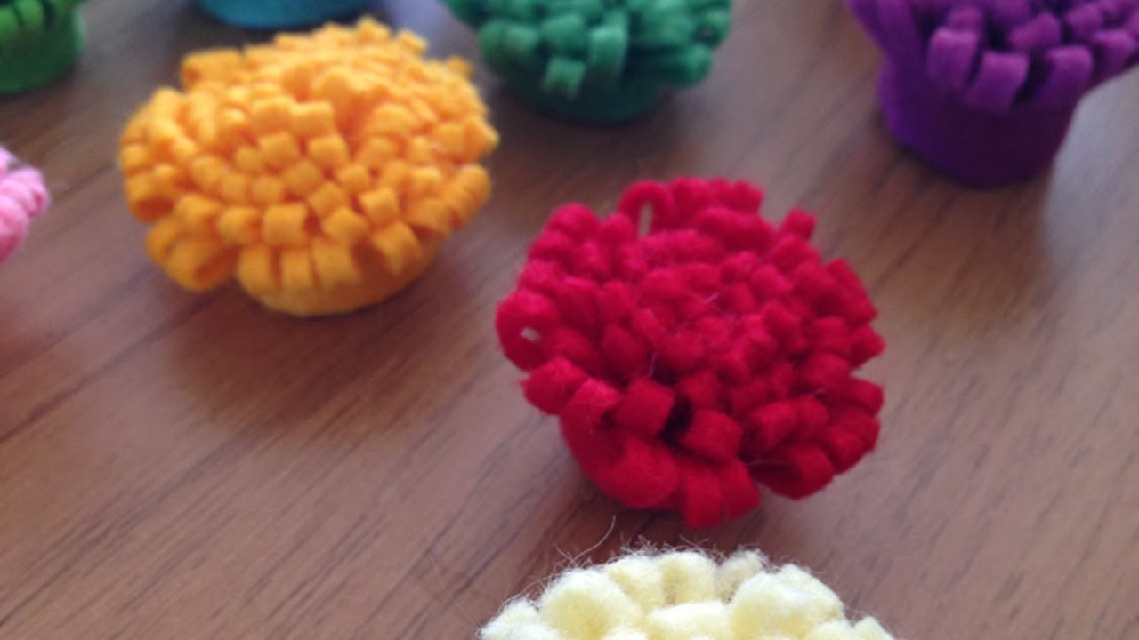 Einfach Farbige Filzblumen Basteln - DIY Crafts - Guidecentral