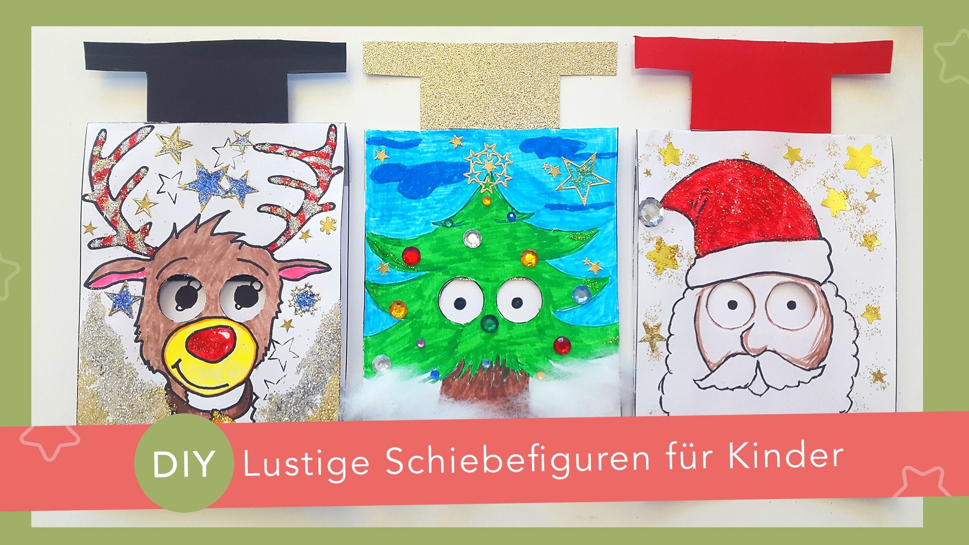 Einfaches DIY | Lustige Schiebefiguren für Kinder