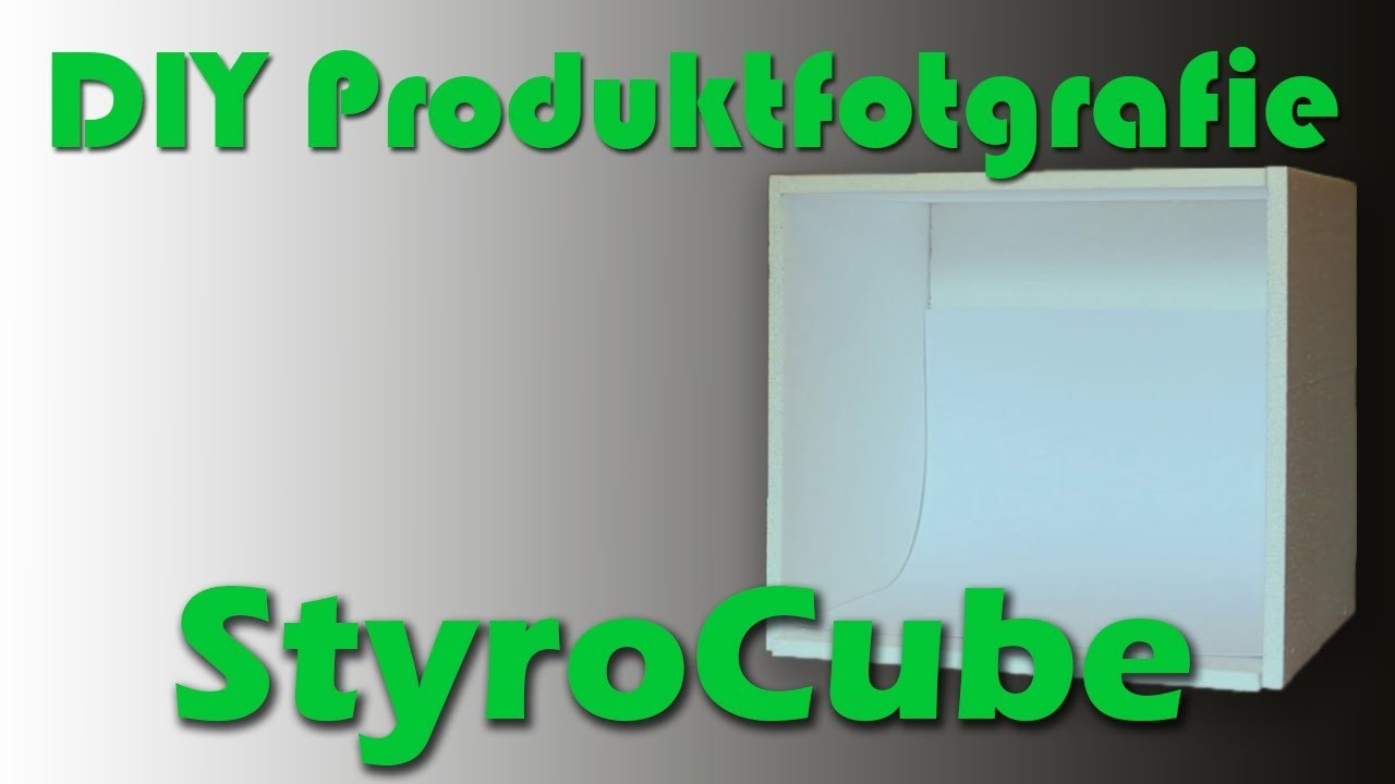 DIY Produktfotografie: Der StyroCube - Einen Lichtwürfel selbst bauen