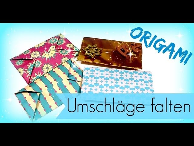 GELDGESCHENKE einpacken ♥ Origami Umschlag selber machen ♥ Bastelideen ♥ DIY Inspiration Tutorial