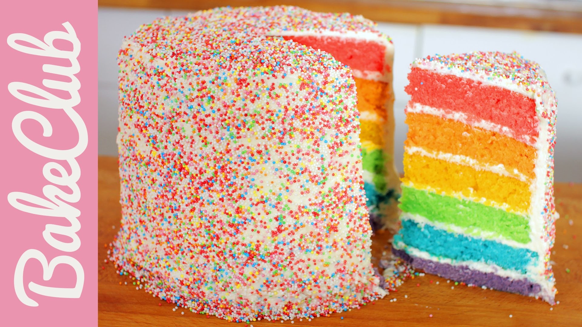 Rainbow Cake (Regenbogenkuchen) | BakeMyDay