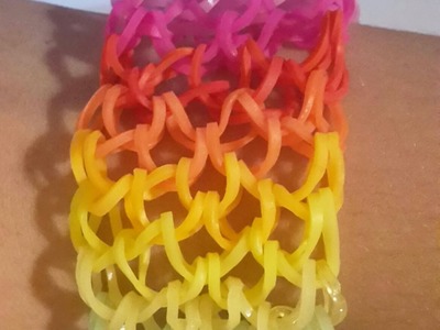 Rainbow loom Dragonscale armband