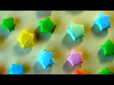 Sterne basteln - Kleinen Origami Stern für Weihnachten falten - Weihnachtsstern