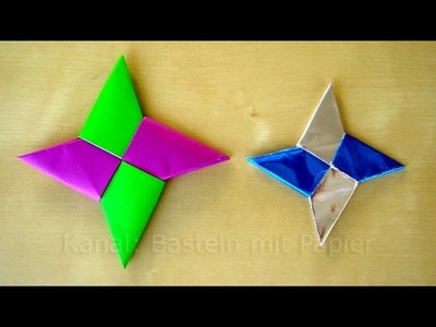 Sterne basteln mit Papier zu Weihnachten - Origami Stern - Weihnachtsbasteln