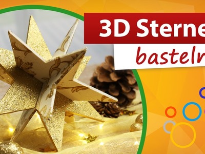 3D Sterne basteln ★ Weihnachtssterne selber machen ★ trendmarkt24