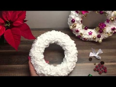 DIY Türkranz.Adventskranz basteln, Deko für Weihnachten oder als Geschenk