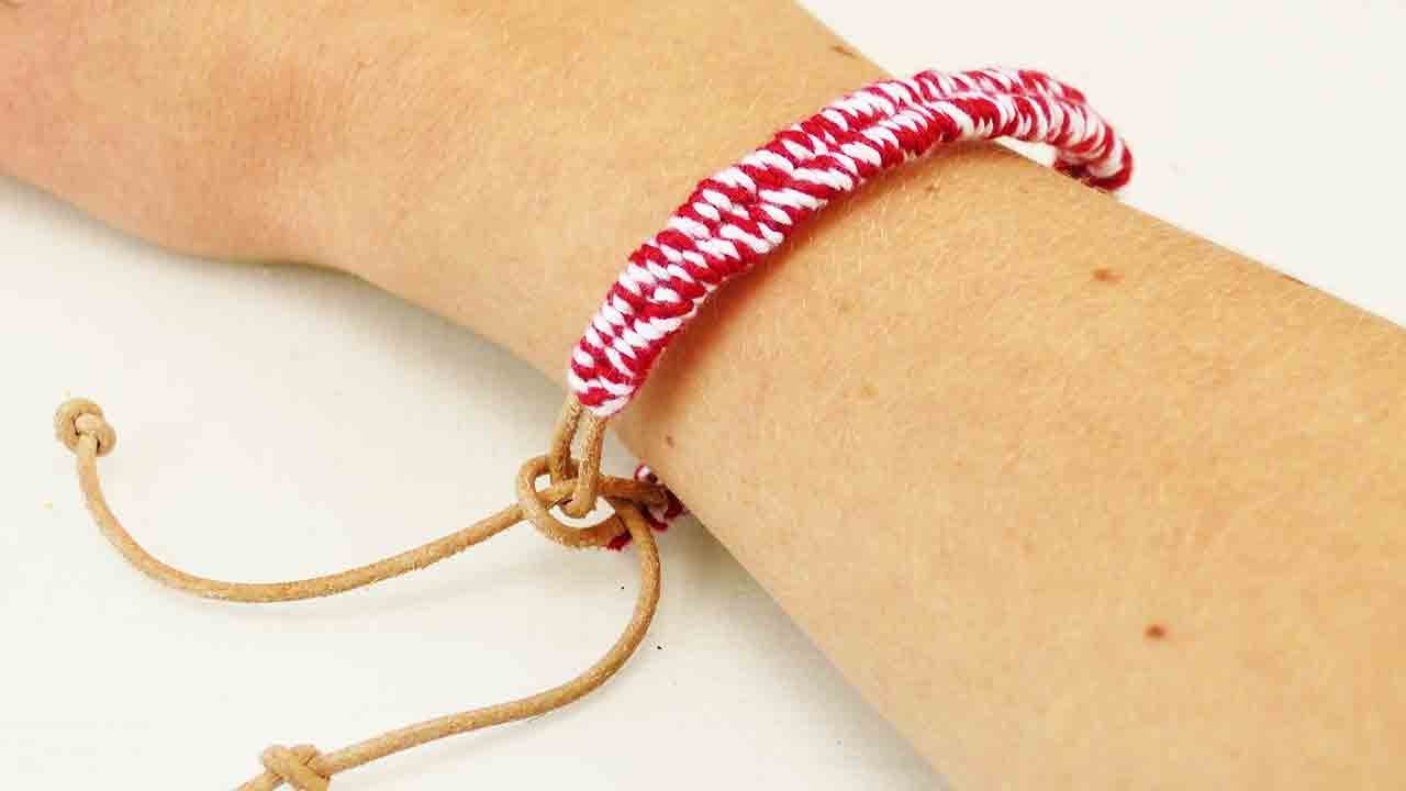 Einfaches Freundschaftsband | Zuckerstrangen Armband | Geschenk für die beste Freundin | DIY