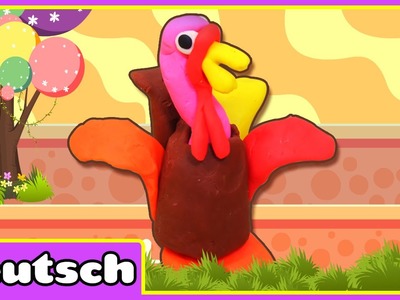 Knete Truthahn - Play Doh Turkey | Danksagung Video für Kinder | Happy Thanksgiving!