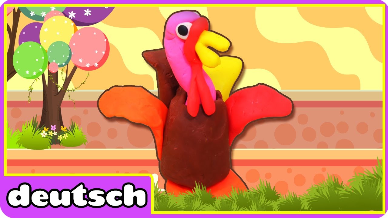 Knete Truthahn - Play Doh Turkey | Danksagung Video für Kinder | Happy Thanksgiving!