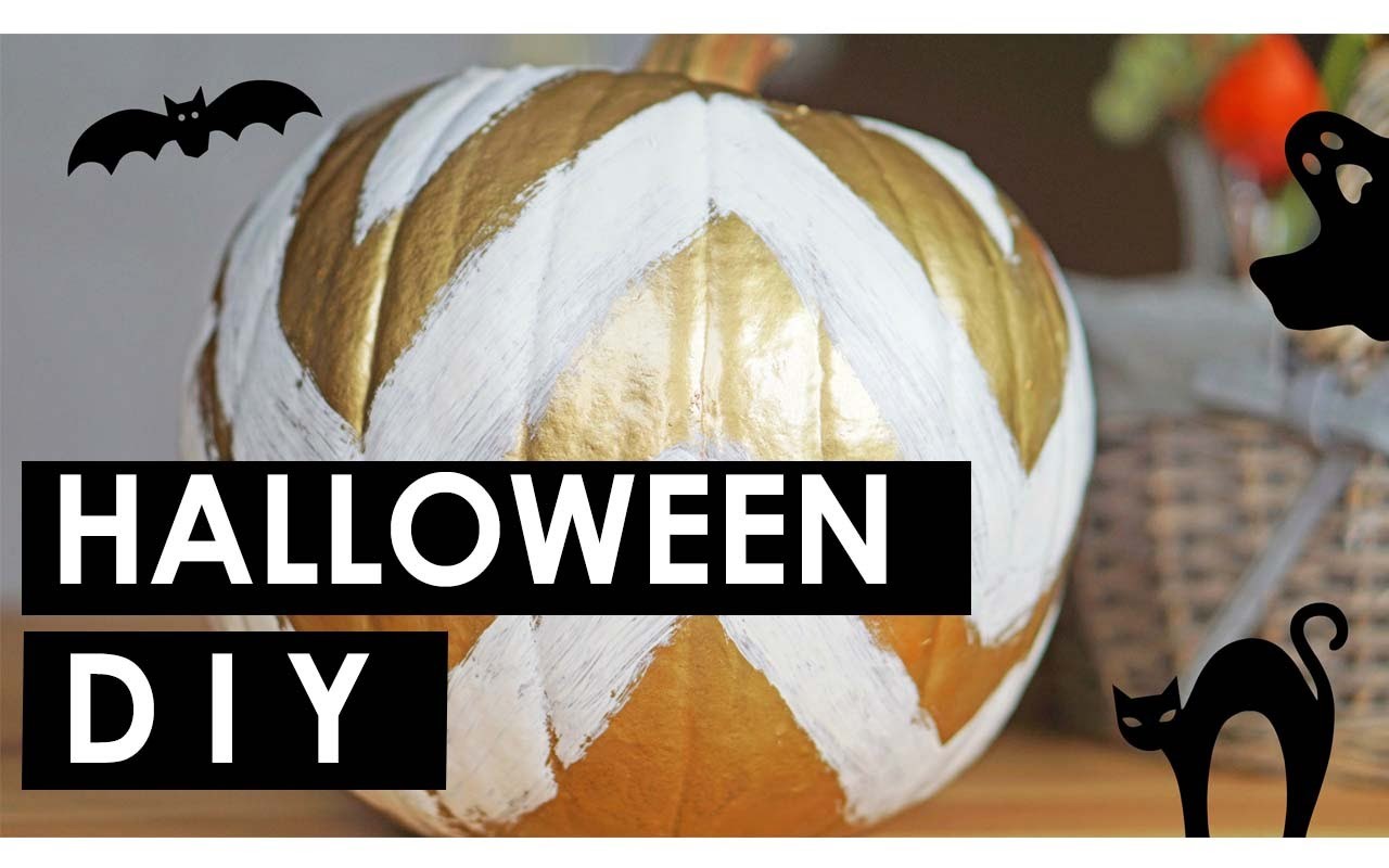 Halloween Kürbis dekorieren, aushöhlen, schnitzen, bemalen | DIY Eileena Ley [SUBTITLED]