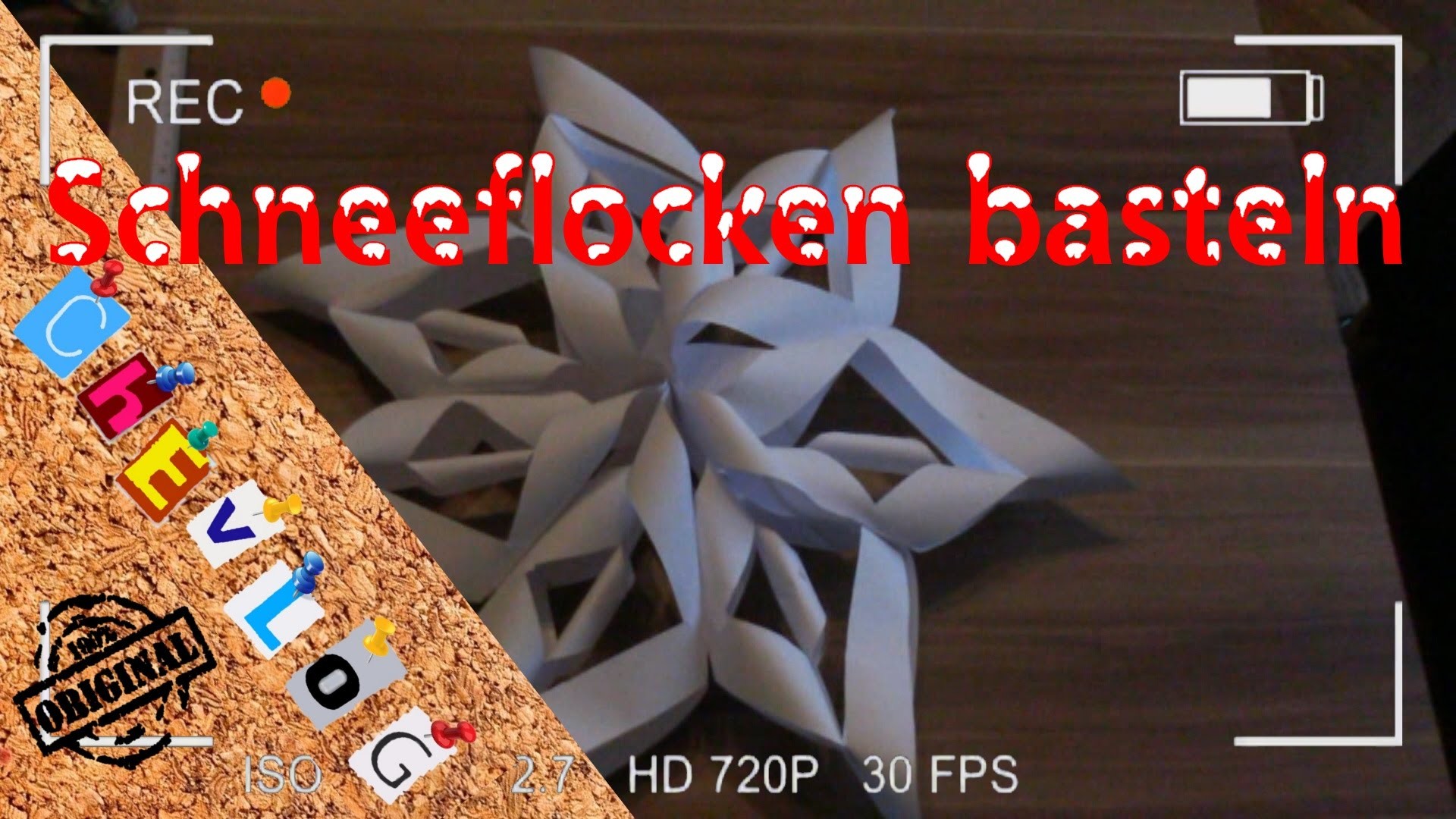 Schneeflocke basteln