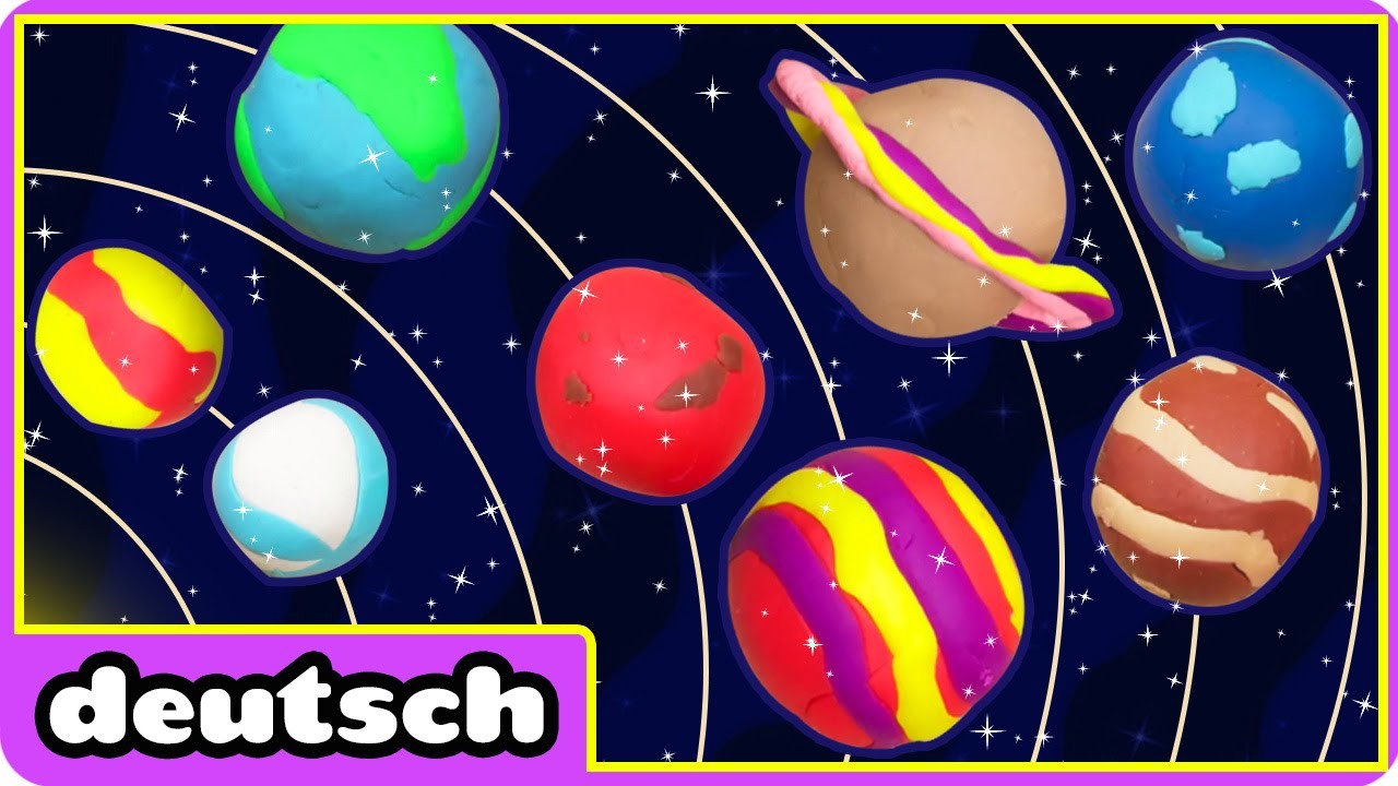 Planeten aus Knete | Play Doh Planets | Plastilin Planeten | Plastilin- Videos für Kinder