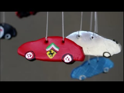 DIY: Mobile mit Autos ☺ Mobilé selber machen für's Kinderzimmer ♥ Basteln mit Kinder ♥