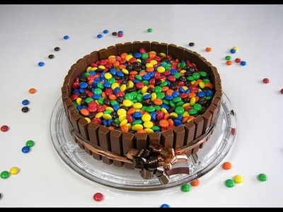 Candy Cake (Süßigkeiten-Kuchen) z.B. mit KitKat und M&M´s
