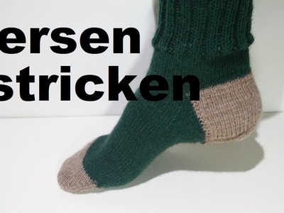 Fersen stricken - Käppchenferse - Socken stricken