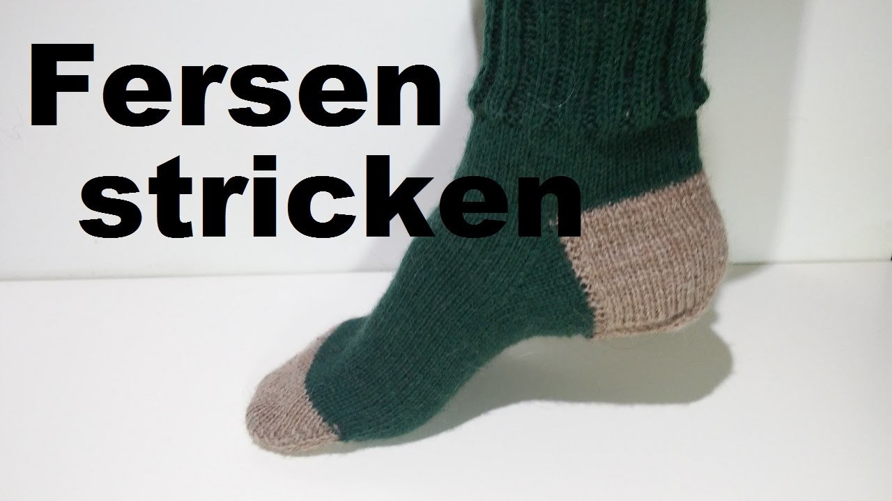 Fersen stricken - Käppchenferse - Socken stricken