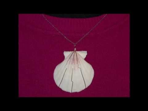 DIY Easy wire wrap shell pendant  |  Einfacher Muschelkettenanhänger