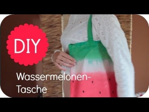 How To: DIY Wassermelonen-Leinenbeutel