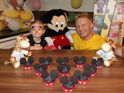 Mickey Mouse Muffins, Backen fuer Kinder Party- Majas kleine Backstube