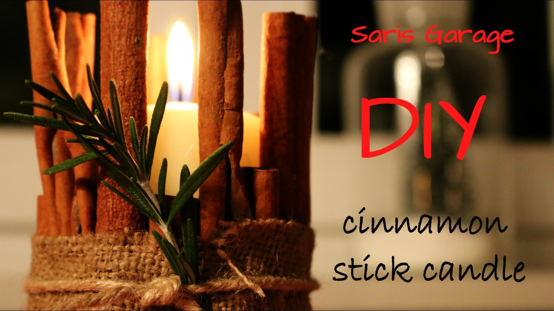 Zimtkerze. Cinnamon stick candle. DIY. X-MAS SPECIAL.