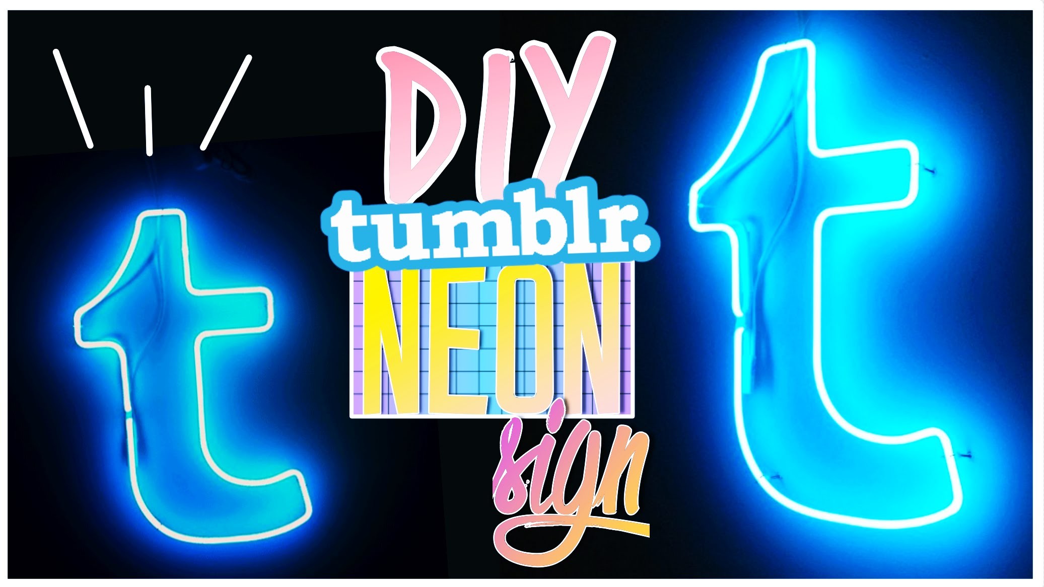 DIY tumblr NEON Light Sign! Neonlichter als Room Decor!