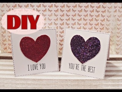 Valentinstagskarten selber basteln #2 - Last Minute Valentine's Day Cards - DIY